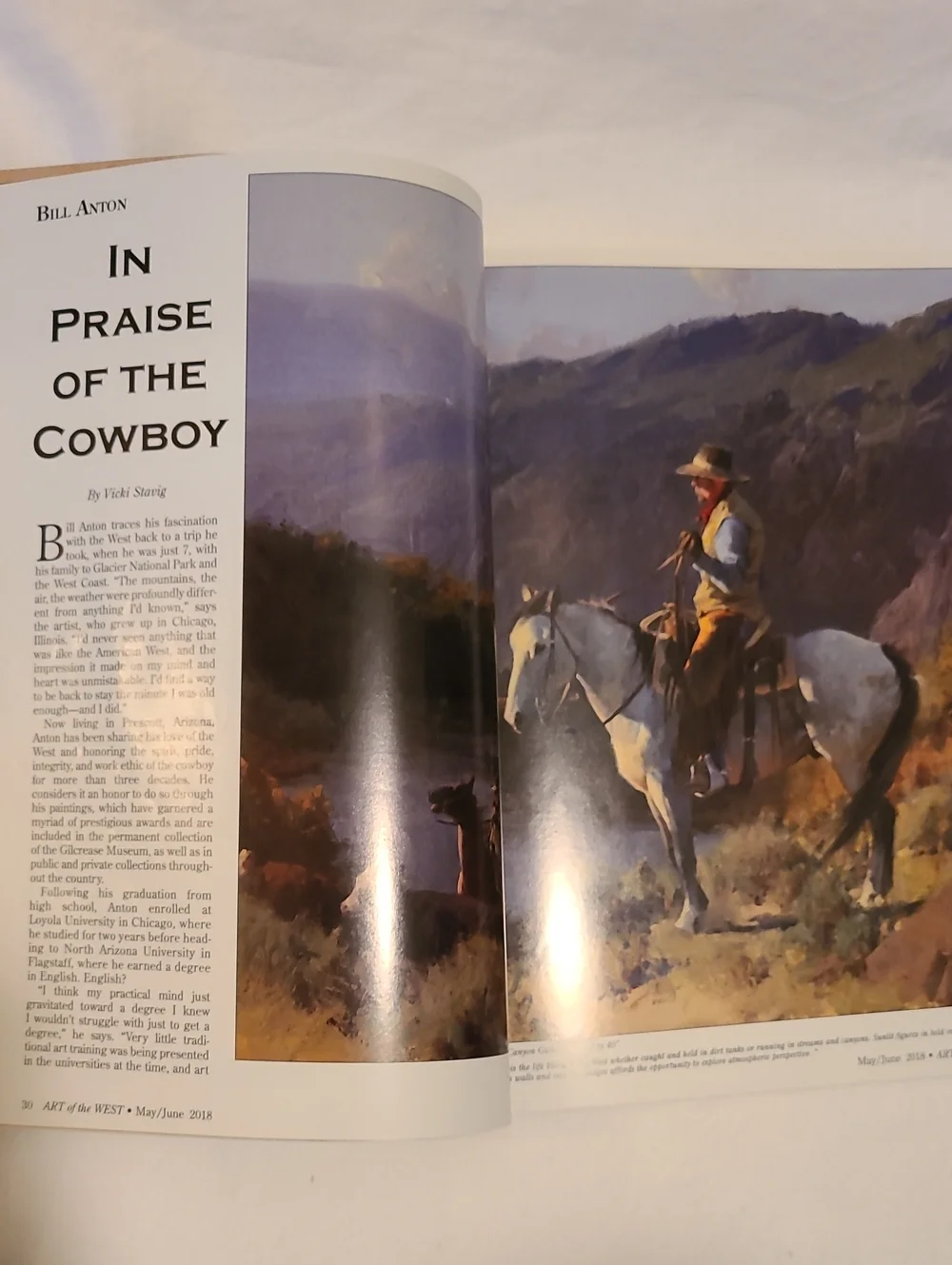 Art Of The West 2 Issues, Beautiful Art & Stories Magazine May Sept 2018